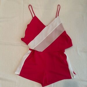 Hot Pink Parker Color Block Romper Size 0
